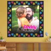 Custom Daddy & Me Foto Keepake - Personalisiert Leinwanddruck (Insitu (Wohnzimmer))