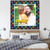 Custom Daddy & Me Foto Keepake - Personalisiert Leinwanddruck (Insitu (Schlafzimmer))