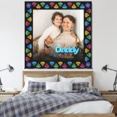 Custom Daddy & Me Foto Keepake - Personalisiert Leinwanddruck (Insitu (Schlafzimmer))