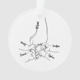 Custom Daddy oder Mama mit Kid-Namen Personalisier Ornament