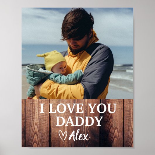 Custom Daddy Poster, ich Liebe Sie Daddy Foto Poster (Vorne)