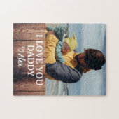 Custom Daddy Puzzle I Liebe You Daddy Foto (Horizontal)