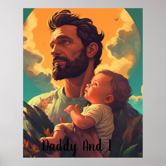 Custom Daddy und ich Poster (Vorne)