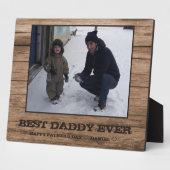 Custom Daddy Vatertag Foto Collage Fotoplatte (Seite)