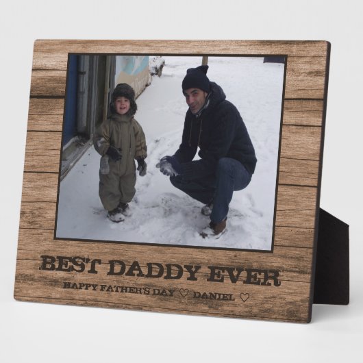 Custom Daddy Vatertag Foto Collage Fotoplatte (Seite)