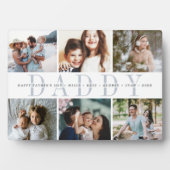 Custom Daddy Vatertag Foto Collage Fotoplatte (Vorderseite)