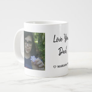 Custom Daddy's Day Foto Collage Jumbo-Tasse