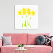 Custom Daffodils Floral Master Gardener Leinwanddruck (Insitu (Wohnzimmer))