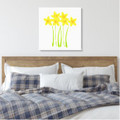 Custom Daffodils Floral Master Gardener Leinwanddruck (Insitu (Schlafzimmer))