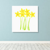 Custom Daffodils Floral Master Gardener Leinwanddruck (Insitu (Holzboden))