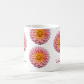 Custom Dahlia and Dew Drops Kaffeetasse (Mittel)