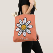 Custom Daisy Personalisiert Floral Shopping Bag Tasche (Von Nahem)