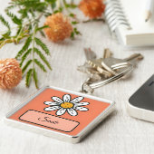 Custom Daisy Schlüsselanhänger Niedlich Handgezeic (Seite)