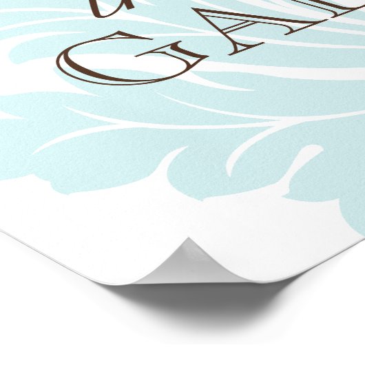 Custom Damask Poster (Ecke)