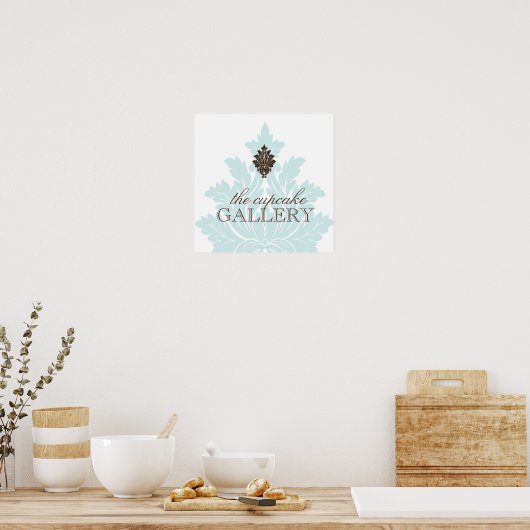 Custom Damask Poster (Küche)