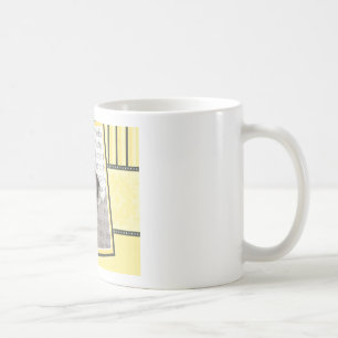 Custom Damask & Stripes Baby Foto Tasse:gelb Kaffeetasse