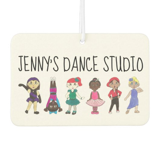 Custom Dance Class School Studio Kleine Tänzer Autolufterfrischer (Vorderseite)