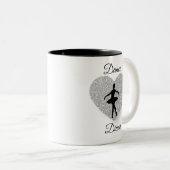 Custom Dance ,Dance Sparkle Herz Sparkling Sliver Zweifarbige Tasse (VorderseiteRechts)