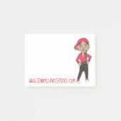 Custom Dance School Studio Hip Hop Class Dancer Post-it Klebezettel (Vorderseite)