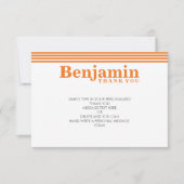 CUSTOM DANK IHNEN NOTIEREN coolen modernen fett-Na Dankeskarte (Vorderseite)