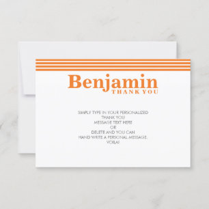 CUSTOM DANK IHNEN NOTIEREN coolen modernen fett-Na Dankeskarte