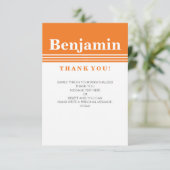 CUSTOM DANK IHNEN NOTIEREN coolen modernen fett-Na Einladung (Stehend Vorderseite)