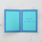 Custom Danke Card: Polka Dots and Chevrons (Innenseite)