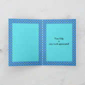 Custom Danke Card: Quirky Moons, Polka Dots (Innenseite)