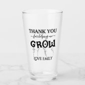 Custom Danke, dass du mir geholfen hast, Geschenk Glas (Vorderseite)