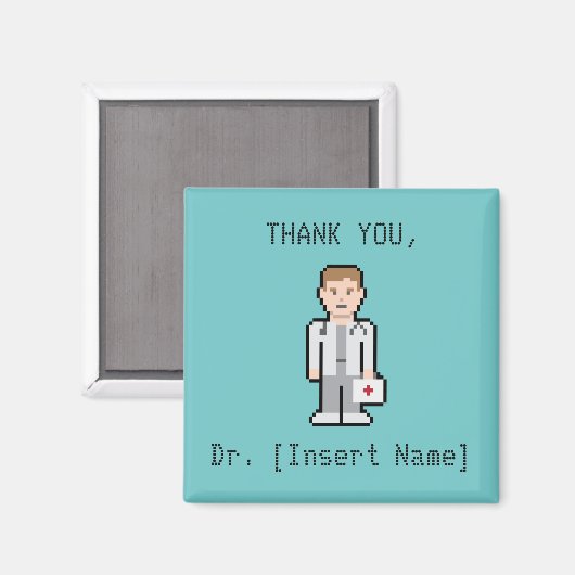 Custom Danke Doktor Magnet (Vorderseite/Rückseite)