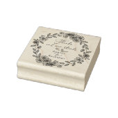 Custom danke Ihnen elegantes botanisches Zitat Gummistempel (Stempel)