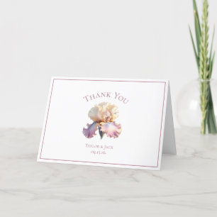 Custom danke Ihnen Hochzeitslabel, Blush Blume