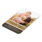 Custom Danke Magnet | Kühlschrank Wedding Foto (Linke Seite)