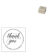 Custom Dankeschön Kalligrafy Wedding Gummistempel (Stempel)