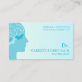 Custom Dark Aquamarin Green Brown Docs Extravagant Visitenkarte (Vorderseite)