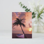 Custom Dark Beach Sunset Postkarte (Stehend Vorderseite)