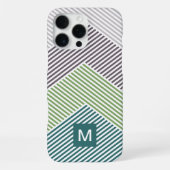 Custom Dark Brown Lime Green Taupe Muster Muster iPhone Hülle (Rückseite)