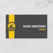 Custom Dark Grau Black Yellow Creative & Media Visitenkarte (Vorderseite)