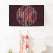 Custom Dark Maroon Art Banner (Insitu)