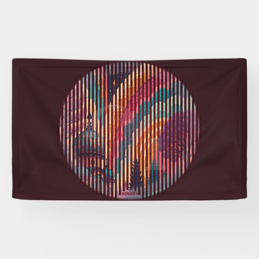 Custom Dark Maroon Art Banner (Horizontal)