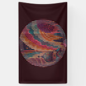 Custom Dark Maroon Art Banner (Vertikal)