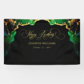 Custom Dark Moody Birthday Background Banner (Horizontal)