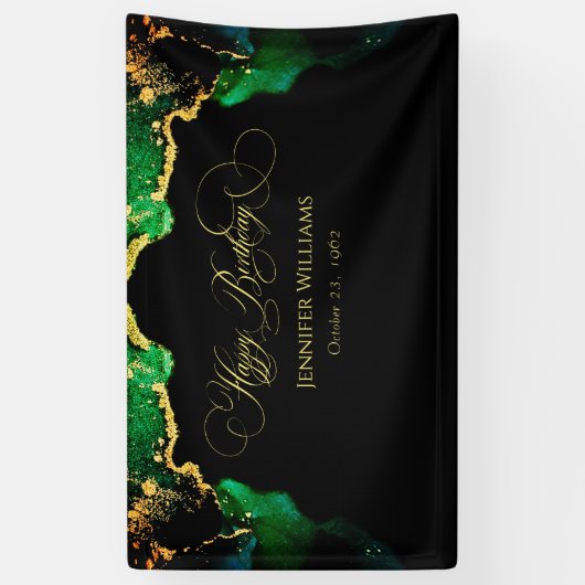 Custom Dark Moody Birthday Background Banner (Vertikal)