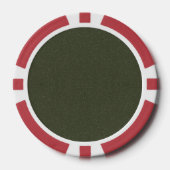 Custom Dark Moss Green Poker Chip (Vorderseite)