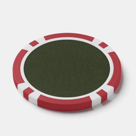 Custom Dark Moss Green Poker Chip (Einzeln)