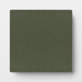 Custom Dark Moss Green Textured Plaque Fotoplatte (Vorderseite)