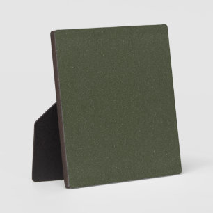 Custom Dark Moss Green Textured Plaque Fotoplatte