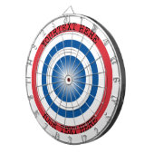 Custom Dartboard Target with Personalized Text Dartscheibe (Vorderseite rechts)