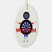 Custom Darts Cartoon Keramikornament (Rechts)