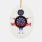 Custom Darts Cartoon Keramikornament (Vorne)